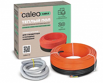 Нагревательная секция для теплого пола CALEO CABLE 18W-90, 8.1-12.5 м2